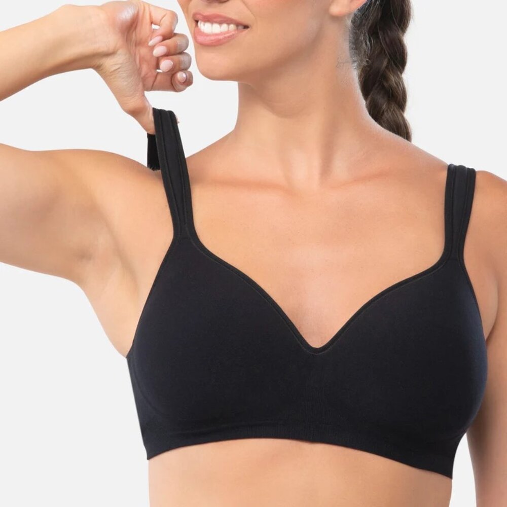 NEW - UNDEROUTFIT - perfect neckline bra - BLACK - L- Style 460
